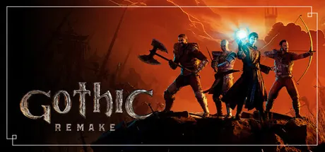 Official Gothic 1 Remake Steam key art showing the Valley of the Mines